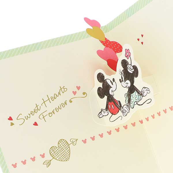 メッセージカード 多目的(ミッキー&ミニー・ミントハート)