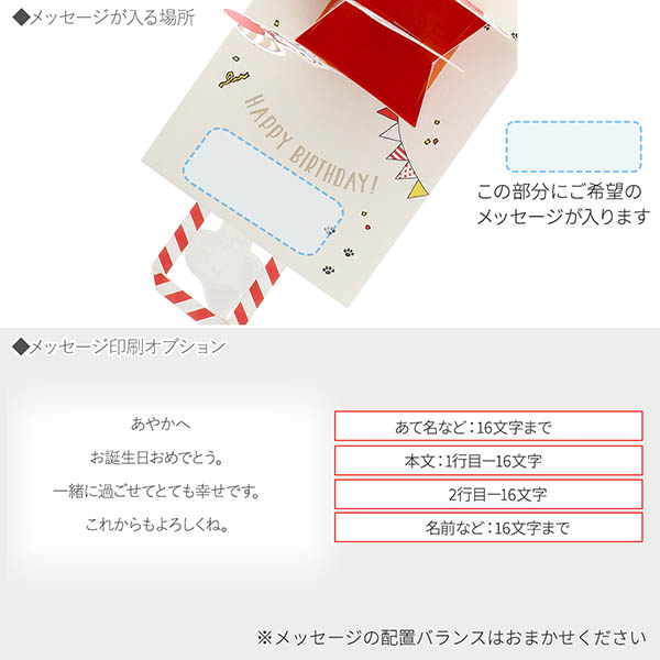 メッセージカード　誕生日(スヌーピー・兄弟バック)