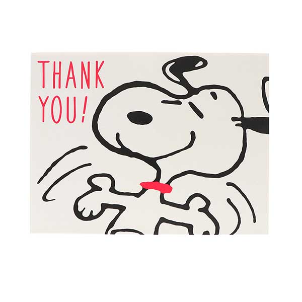 メッセージカード　感謝(スヌーピー・ラブリーダンス)