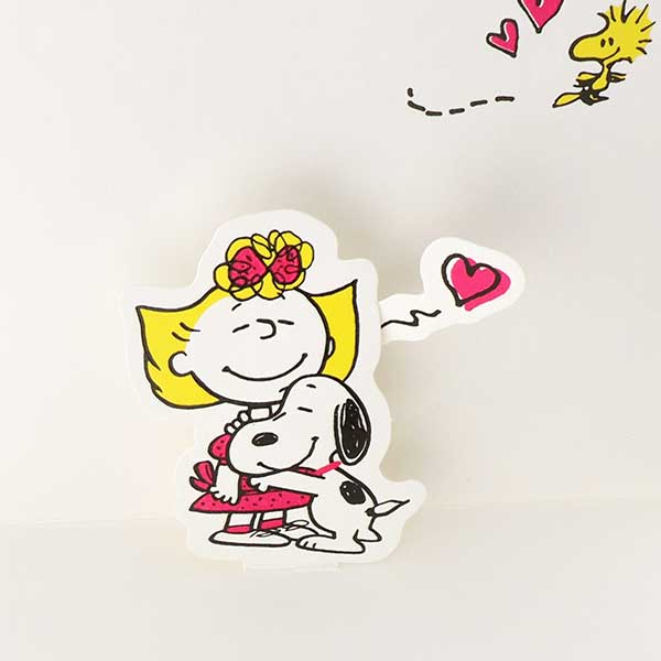 メッセージカード　感謝(スヌーピー・ラブリーダンス)