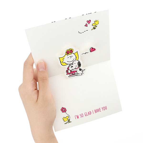 メッセージカード　感謝(スヌーピー・ラブリーダンス)