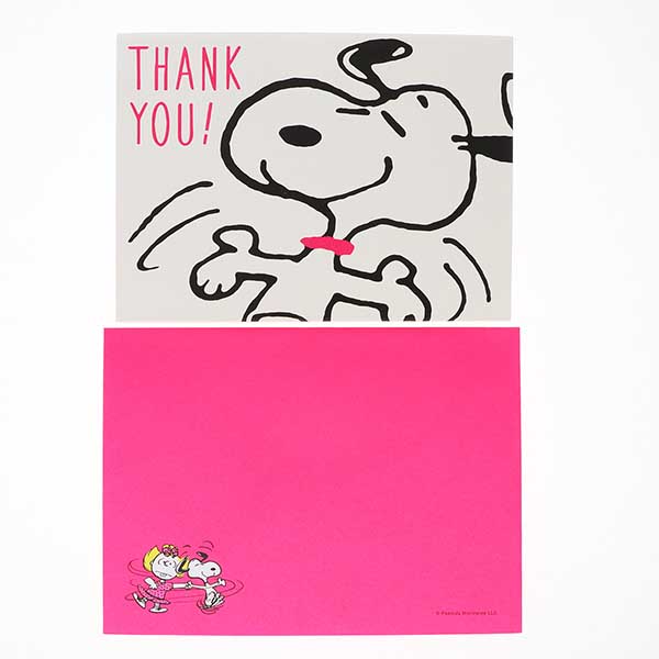 メッセージカード　感謝(スヌーピー・ラブリーダンス)