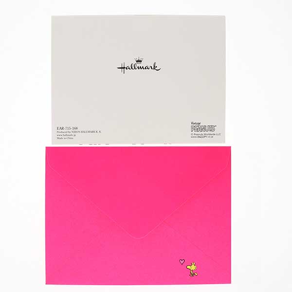 メッセージカード　感謝(スヌーピー・ラブリーダンス)