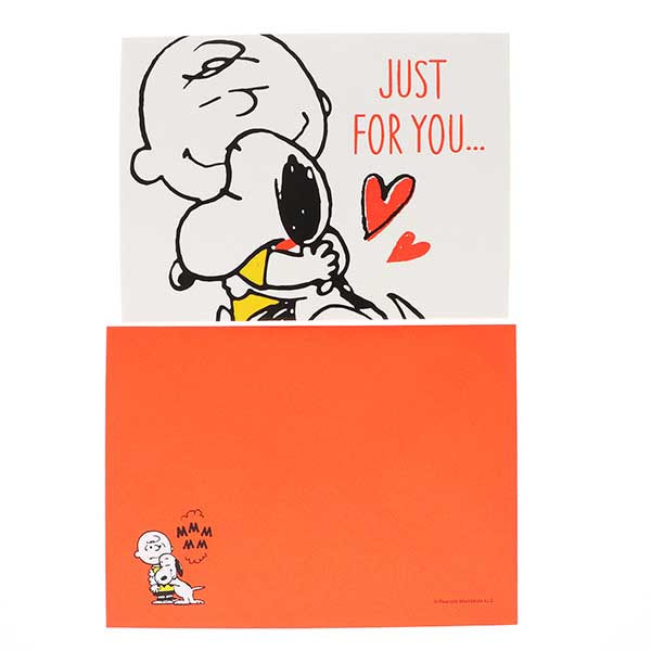 メッセージカード　多目的(スヌーピー・ハグチャーリー)