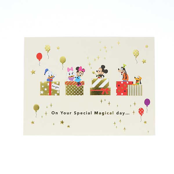 メッセージカード　誕生日(ディズニー・ミニボックス)