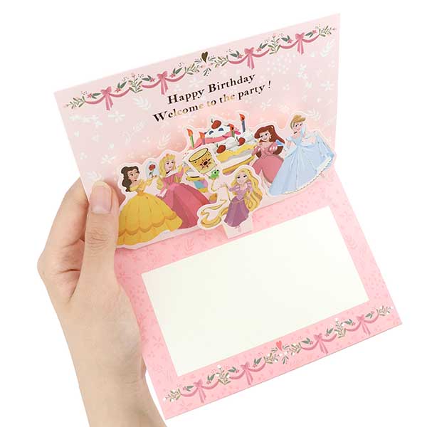 メッセージカード　誕生日(ディズニープリンセス)
