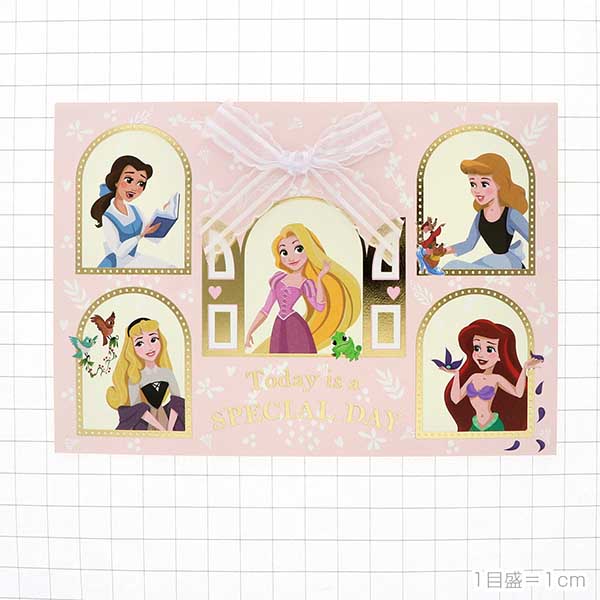 メッセージカード　誕生日(ディズニープリンセス)