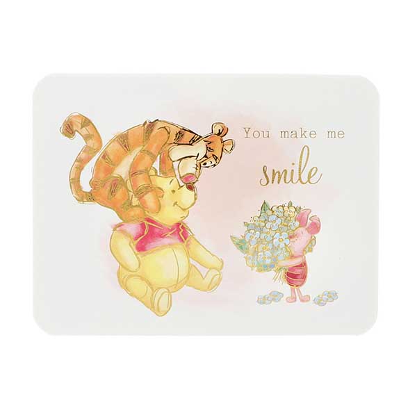メッセージカード　感謝(プーさん・水彩スマイル)
