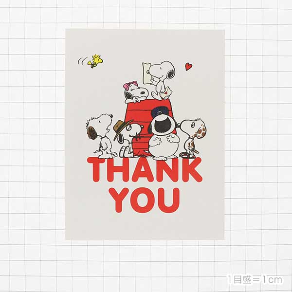 メッセージカード 感謝(スヌーピー・ハピネスモーメント)