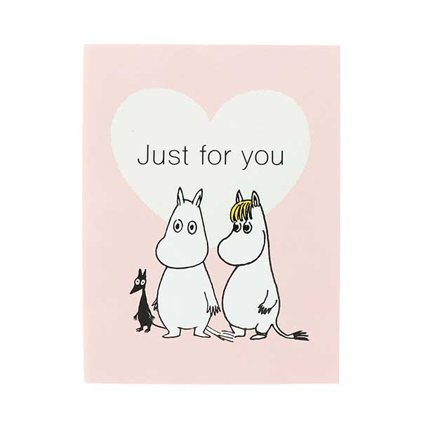 メッセージカード　多目的(ムーミン・大きなハート)