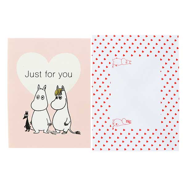 メッセージカード　多目的(ムーミン・大きなハート)