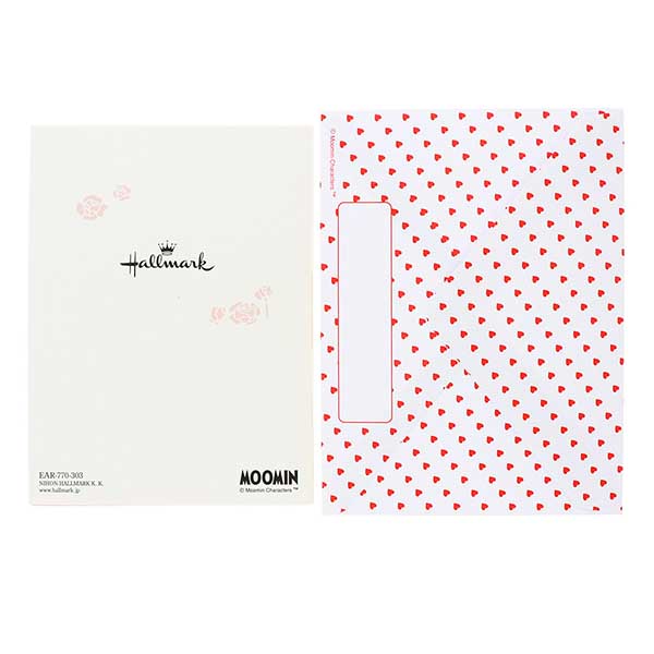 メッセージカード　多目的(ムーミン・大きなハート)