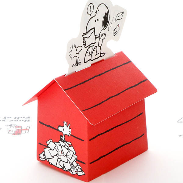 メッセージカード　誕生日(スヌーピー・家ポップアップ)