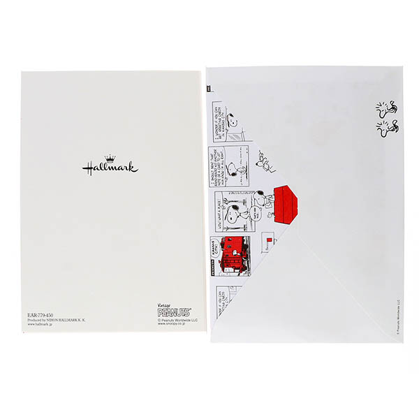 メッセージカード　誕生日(スヌーピー・家ポップアップ)