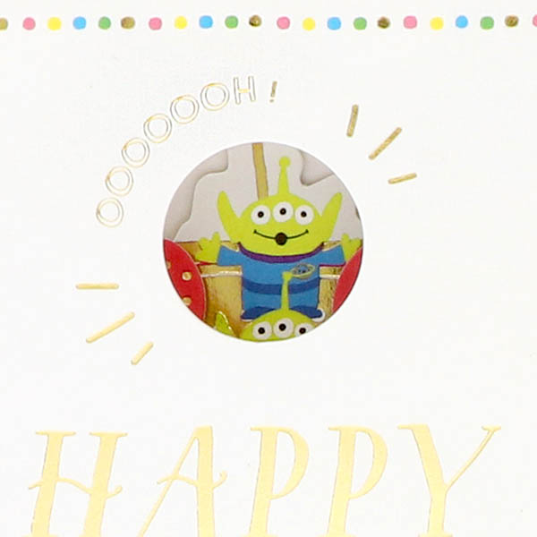 メッセージカード　誕生日(トイストーリー・イチゴケーキ)