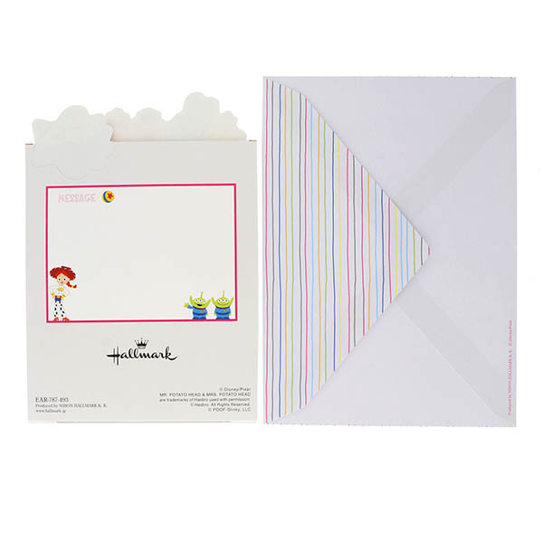 メッセージカード　誕生日(トイストーリー・イチゴケーキ)