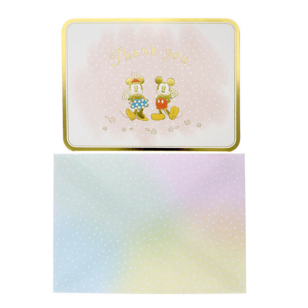 メッセージカード　感謝(ミッキー&ミニー・ブーケ)