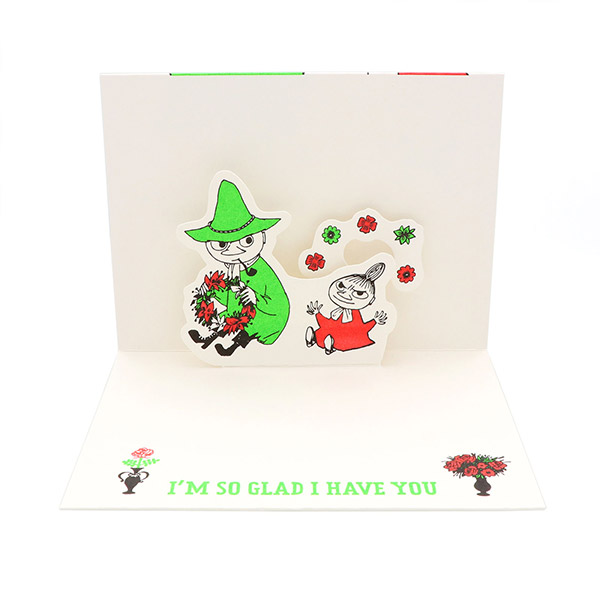 メッセージカード　感謝(ムーミン・ミイとスナフキン)