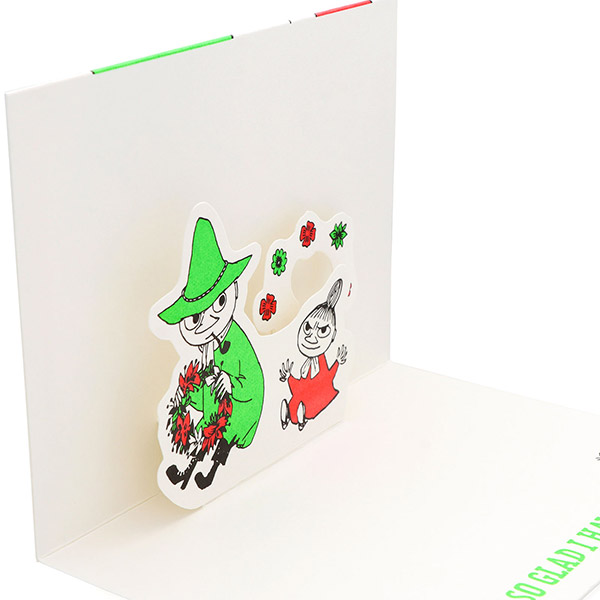 メッセージカード　感謝(ムーミン・ミイとスナフキン)