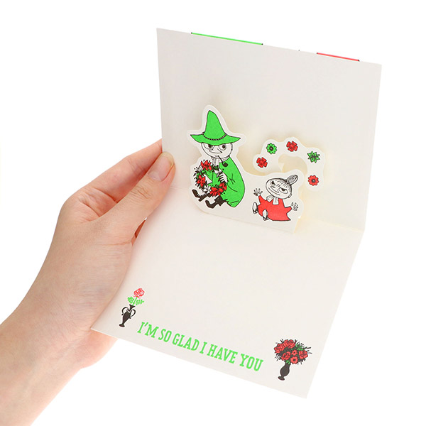 メッセージカード　感謝(ムーミン・ミイとスナフキン)