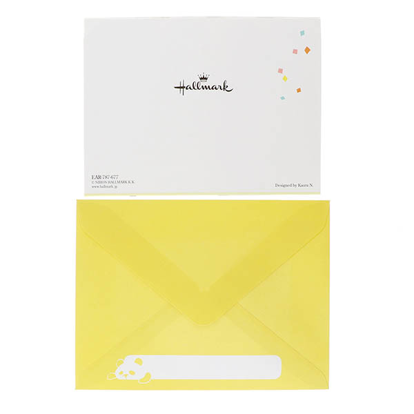 メッセージカード　誕生日(ゆるアニマルパンダ)