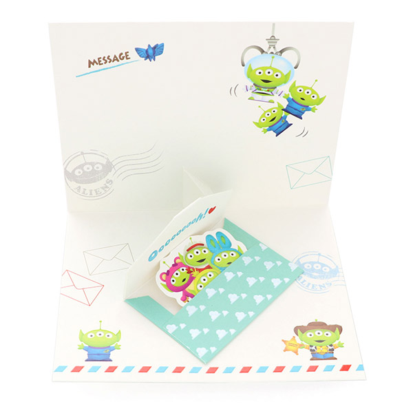 メッセージカード 多目的(トイストーリー・お手紙エイリアン)