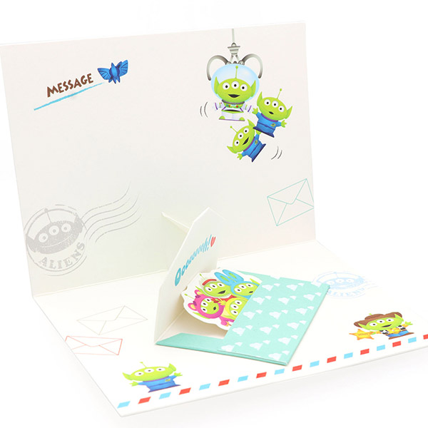 メッセージカード 多目的(トイストーリー・お手紙エイリアン)