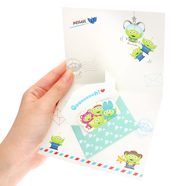 メッセージカード 多目的(トイストーリー・お手紙エイリアン)