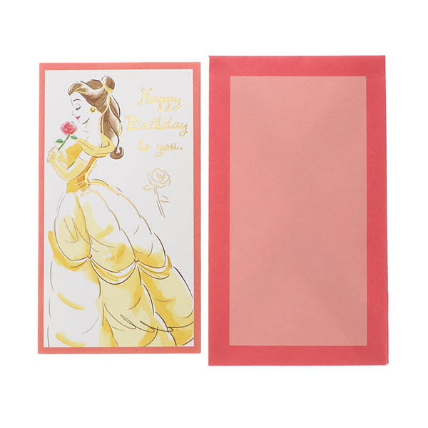 メッセージカード　多目的(ディズニー ベル 立体ミニカード)