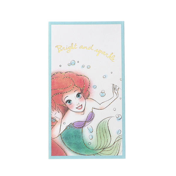メッセージカード　多目的(ディズニー アリエル 立体ミニカード)