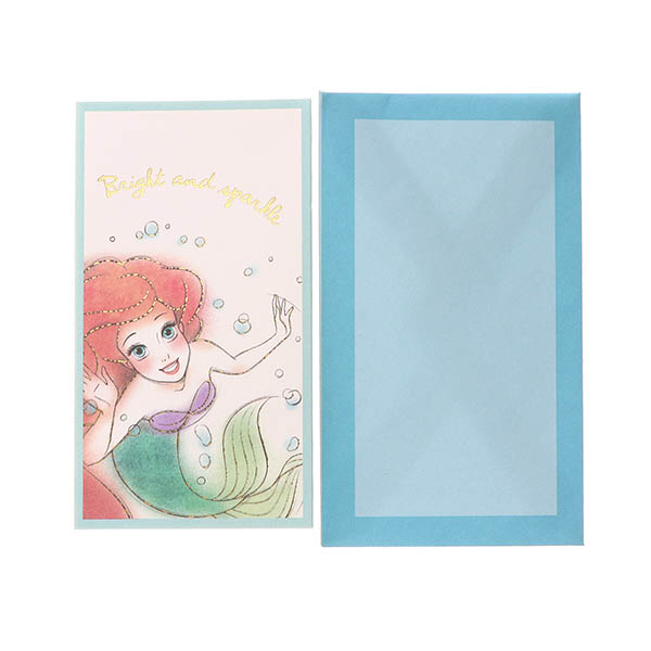 メッセージカード　多目的(ディズニー アリエル 立体ミニカード)