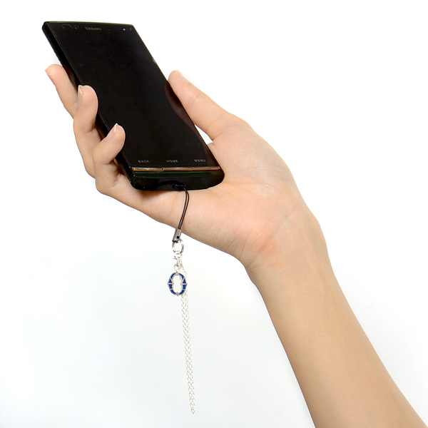 シルバー携帯ストラップ