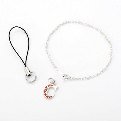 シルバー携帯ストラップ