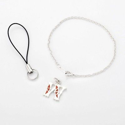 シルバー携帯ストラップ