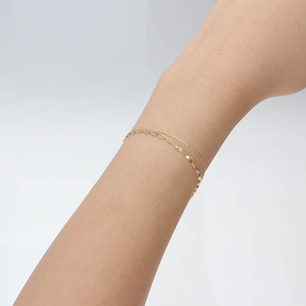 イエローゴールドブレスレット