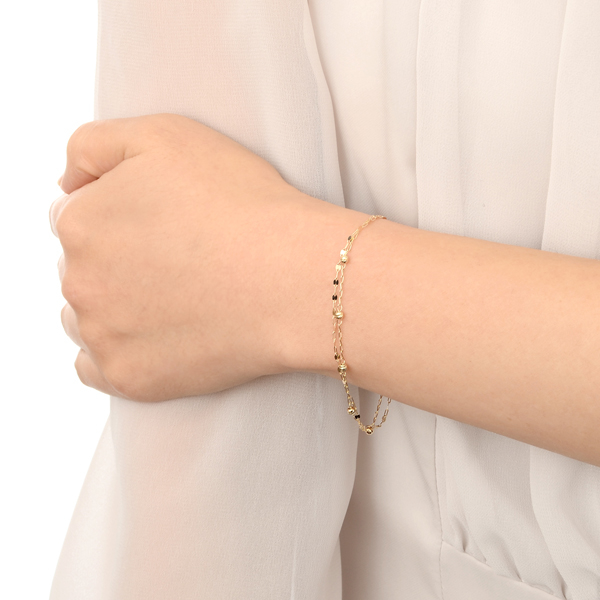 イエローゴールドブレスレット