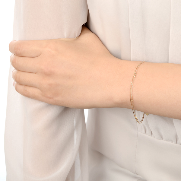 イエローゴールドブレスレット