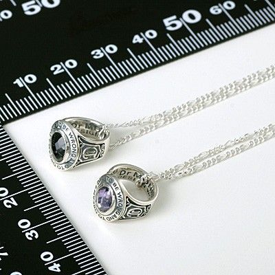 シルバーペアネックレス