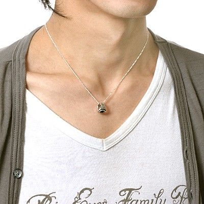 シルバーペアネックレス