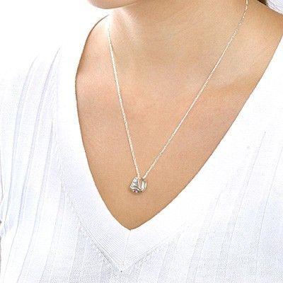 シルバーペアネックレス