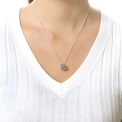 シルバーペアネックレス