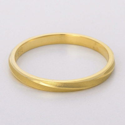 イエローゴールドリング