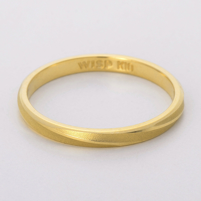 イエローゴールドリング