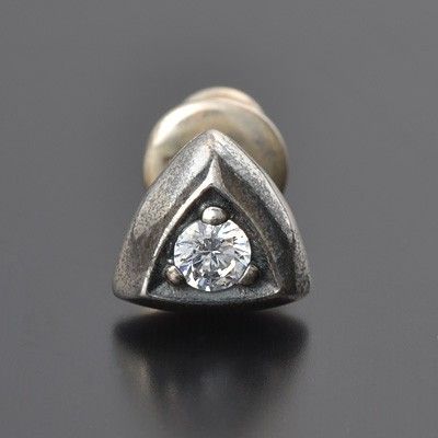 シルバースタッドピアス(片耳用)