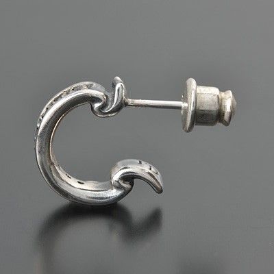 シルバーフープピアス(片耳用)