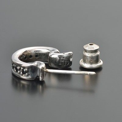 シルバーフープピアス(片耳用)