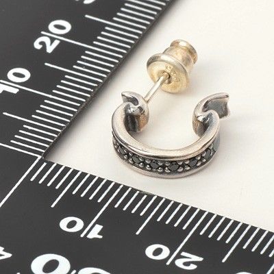 シルバーフープピアス(片耳用)