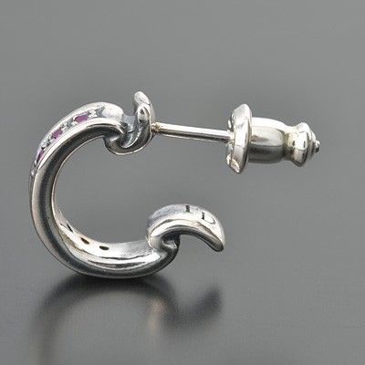 シルバーフープピアス(片耳用)