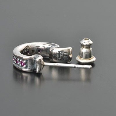 シルバーフープピアス(片耳用)