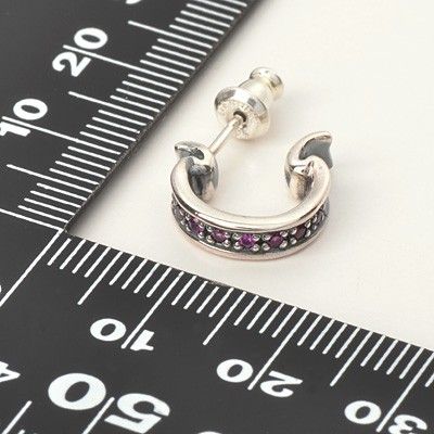 シルバーフープピアス(片耳用)